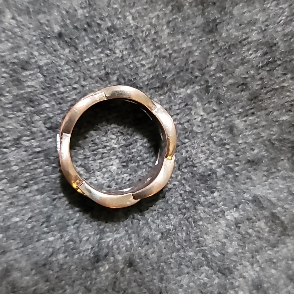 Crystal infinity ring Size 6 - Picture 2 of 4